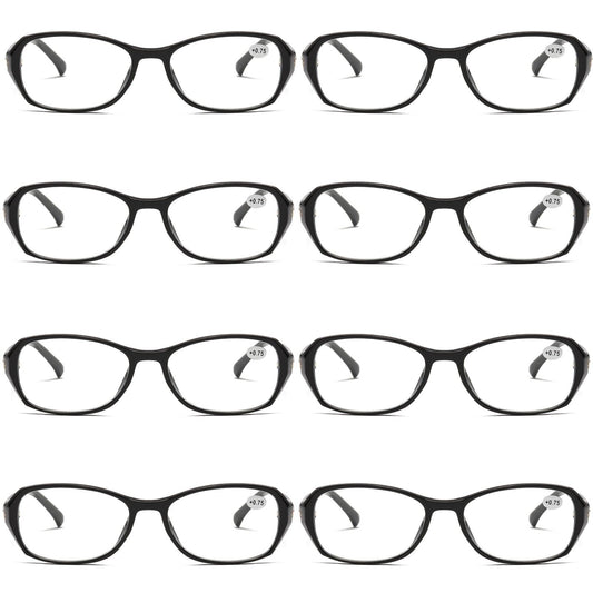 8 Pair Womens Ladies Blue Light Blocking Reading Glasses Computer Gaming Readers