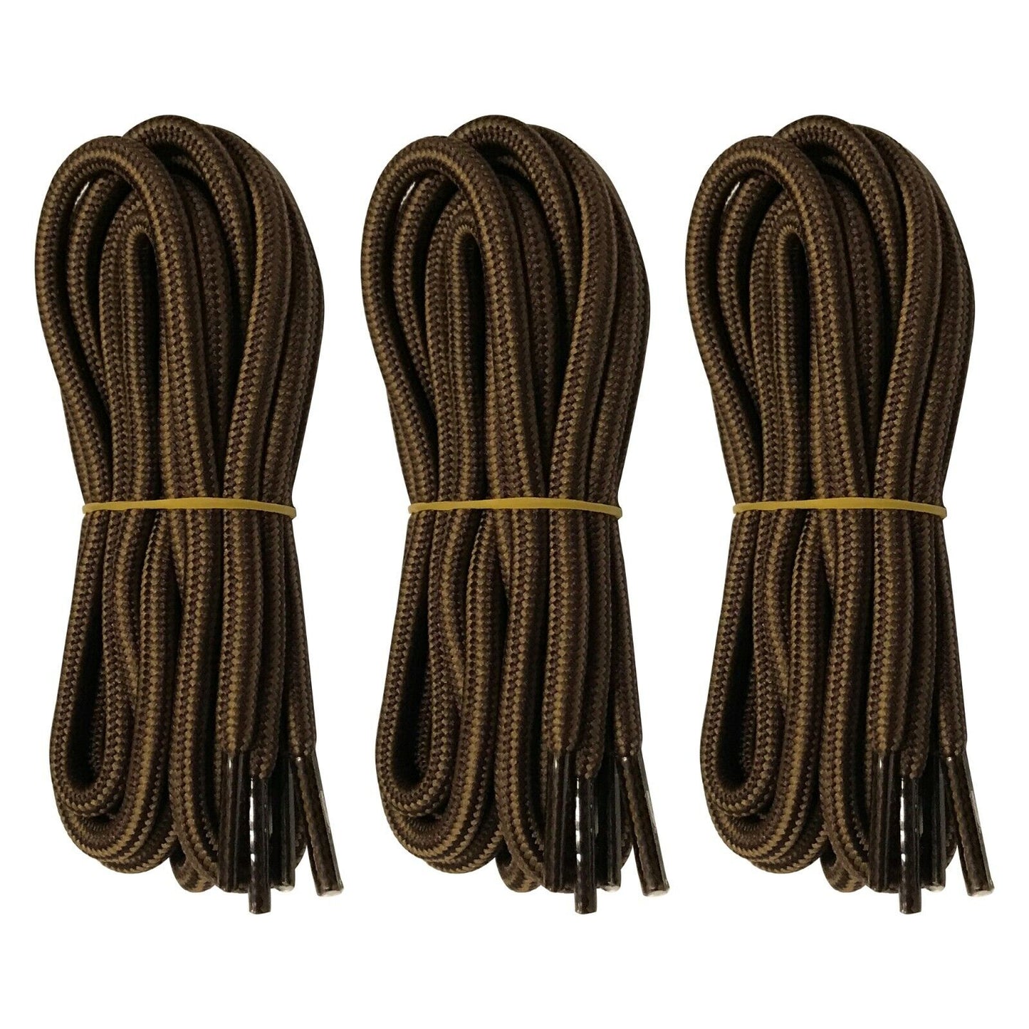 3 pairs 5mm Thick Heavy duty Round Hiking Work Boot Shoe laces Military Strings