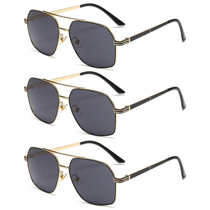 3 PK Unisex Retro Aviator Pilot Fashion Classic Sunglasses for Men Women Driving