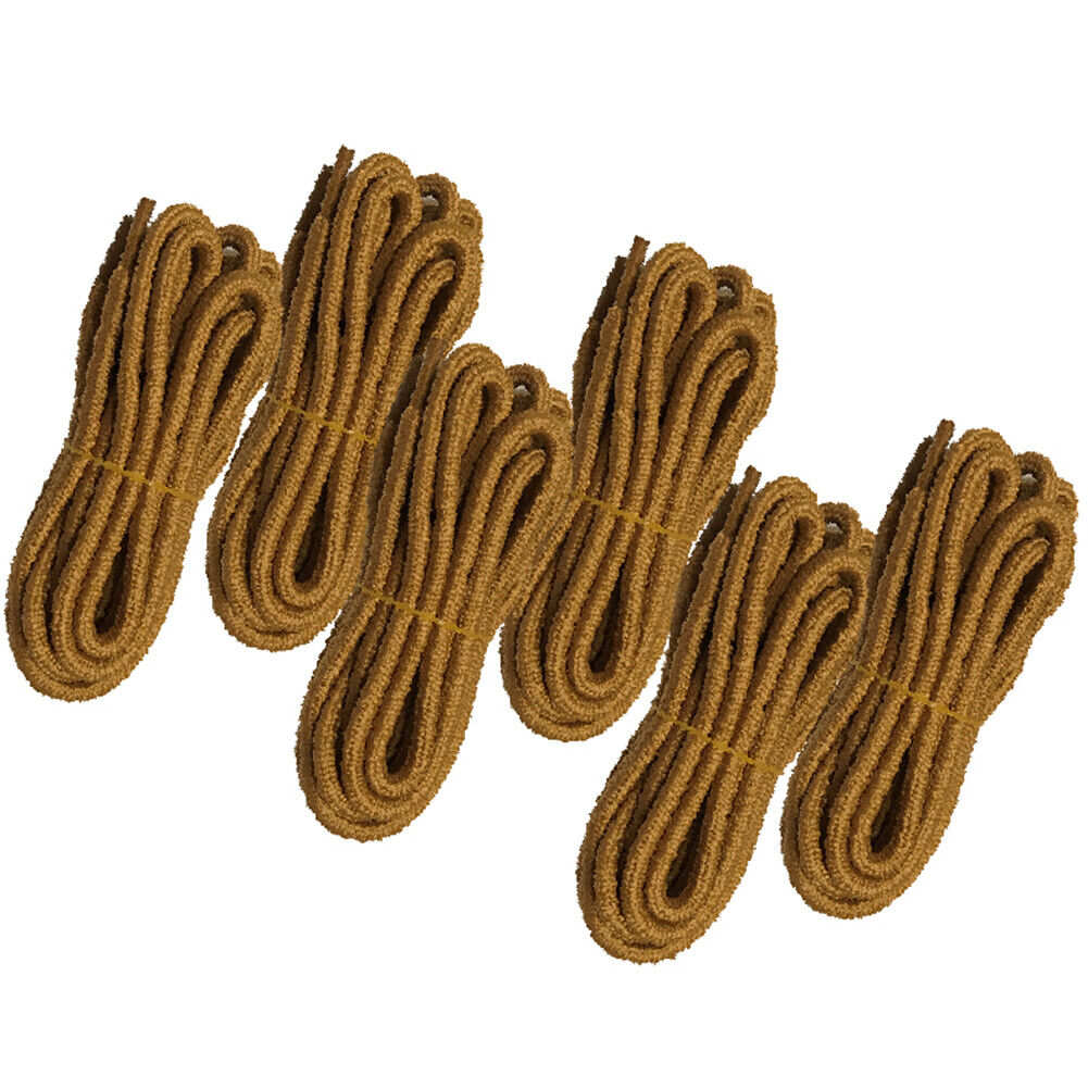 6pair 5mm Thick Heavy duty Round Hiking Work Boot Shoe laces Strings Replacement