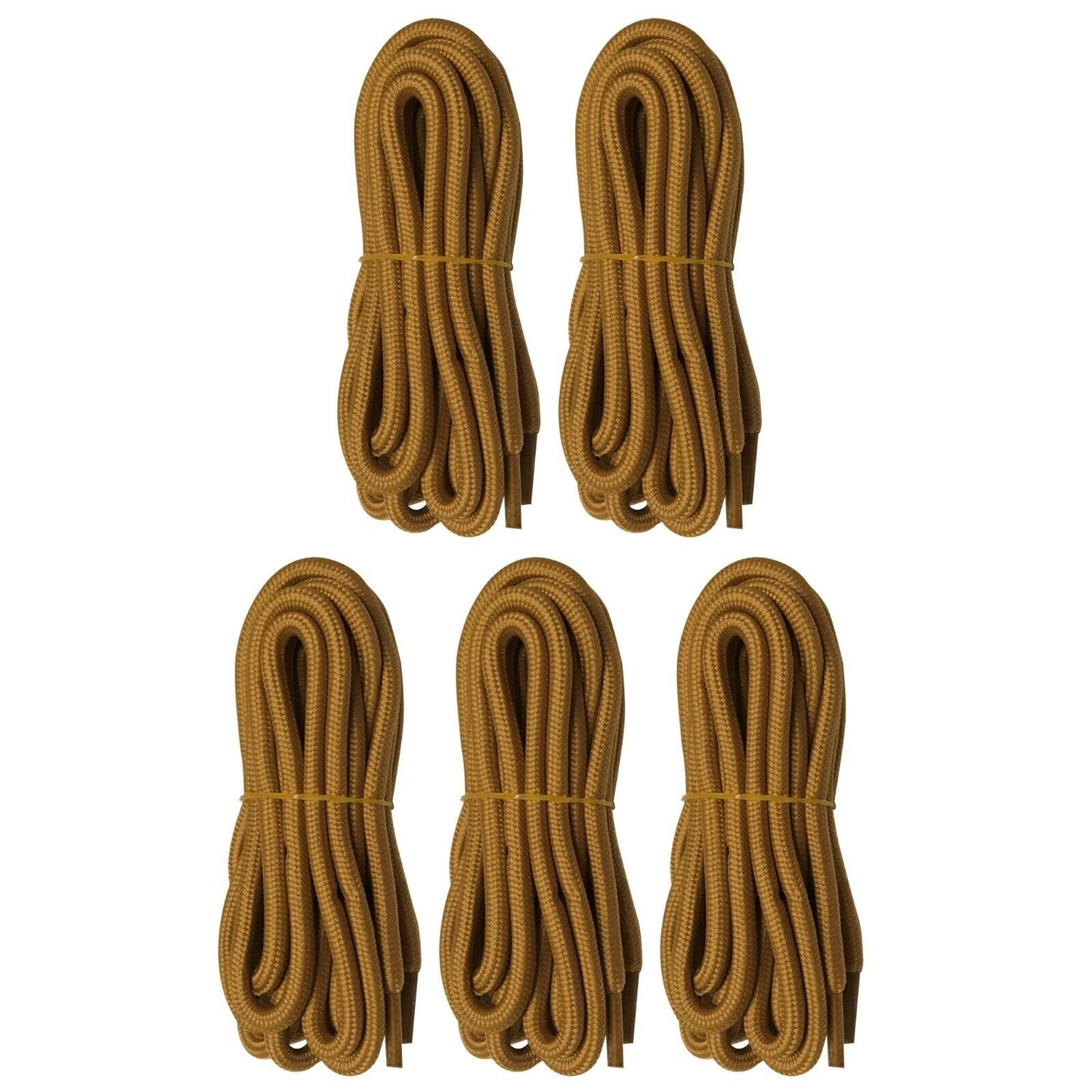 5 pairs 5mm Thick Heavy duty Round Hiking Work Boot Shoe laces Strings Men Women