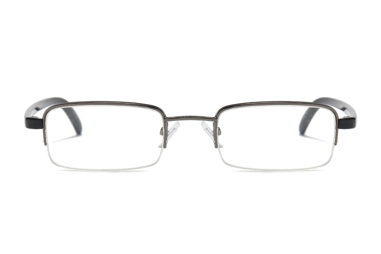 1 PK Mens Half Frame Reading Glasses Black Readers 1.00 1.50 2.00 2.50 3.00 4.00