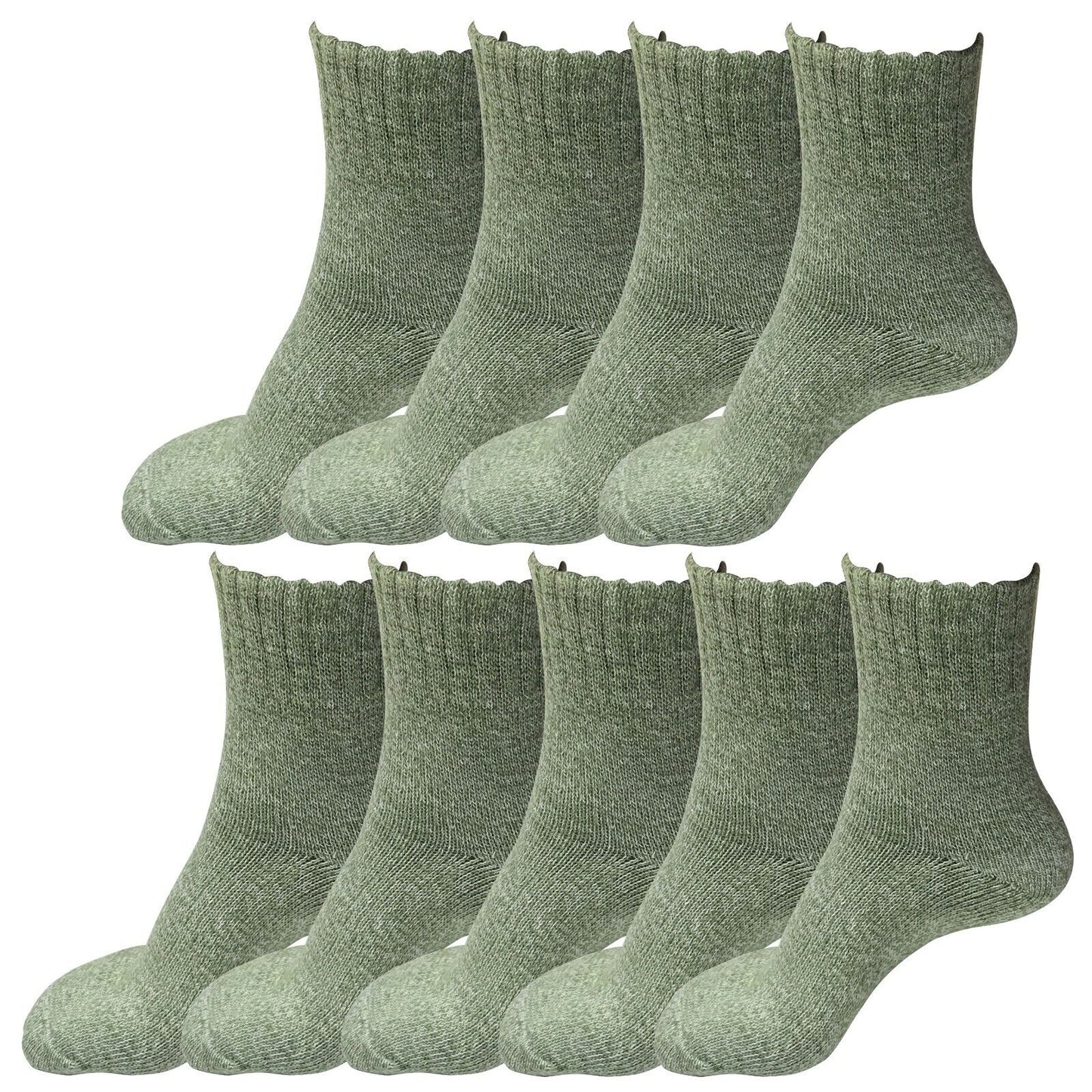 9 Pairs Womens Soft Winter Wool Thick Knit Thermal Warm Crew Cozy Boot Socks