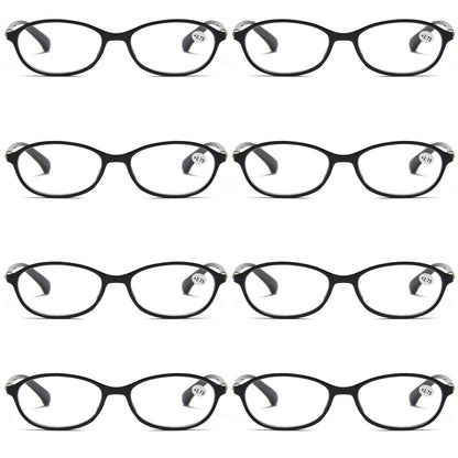 8 Pair Womens Ladies Blue Light Blocking Reading Glasses Computer Gaming Readers