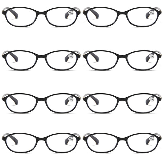 8 Pair Womens Ladies Blue Light Blocking Reading Glasses Computer Gaming Readers