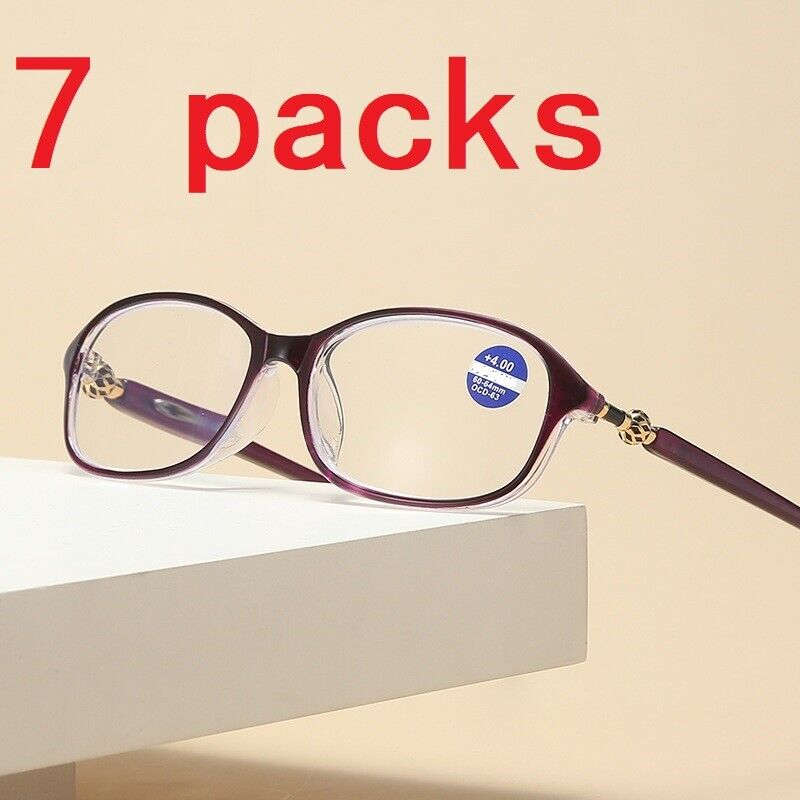 7Set Women Ladies Oval Frame Reading Glasses Classic Readers 1.50 2.50 3.00 3.50