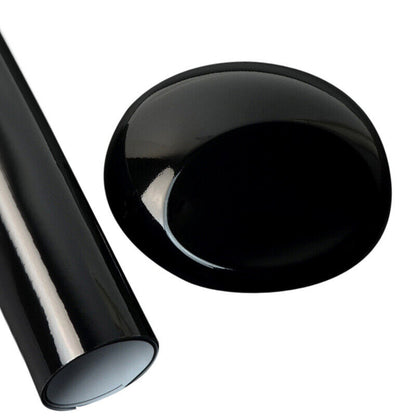 2FT X 5FT Gloss Black Car Vinyl Wrap Sticker Decal Film Bubble Free Air Release