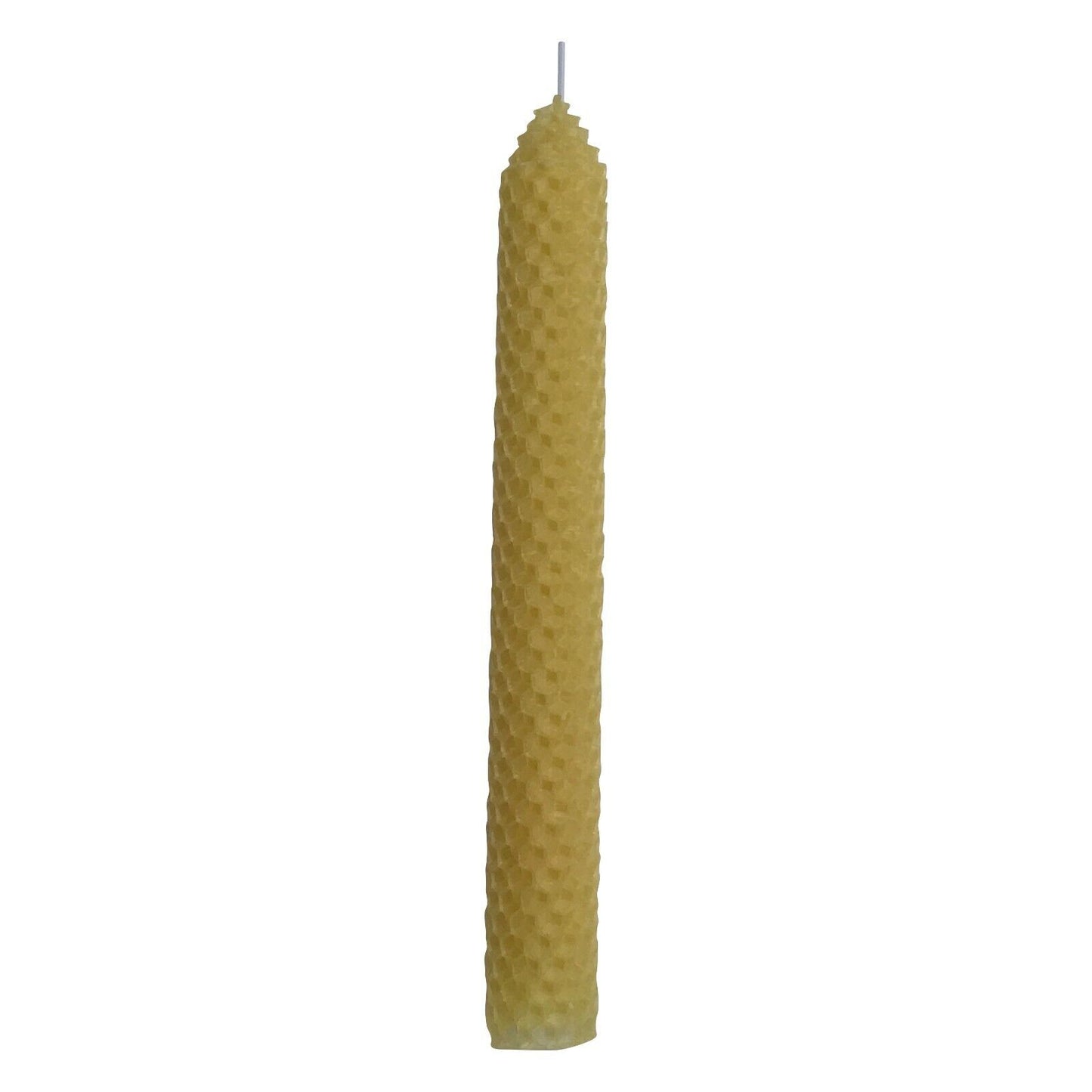 100% Pure Natural Handmade Beeswax Honeycomb Hand Rolled Taper Candles 8 inch