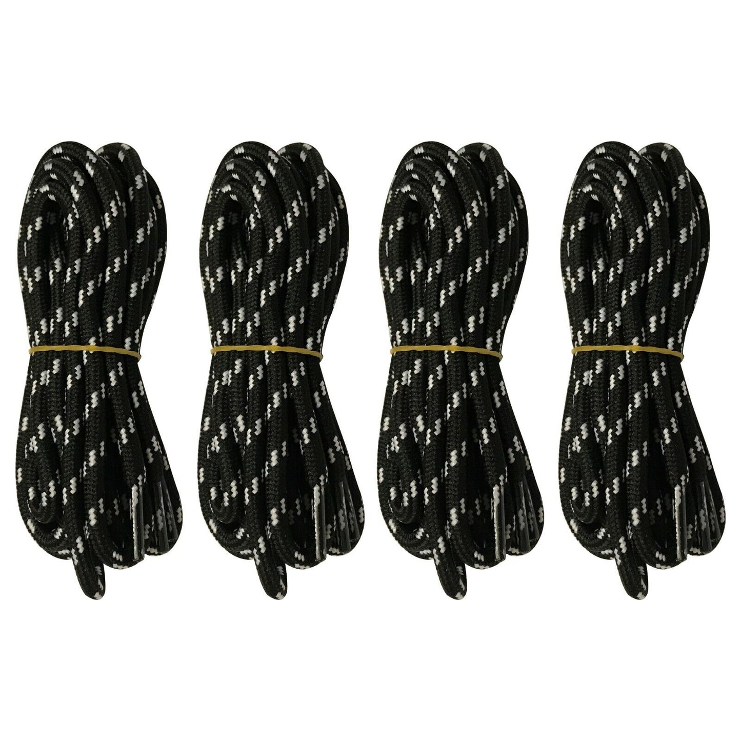 4 pairs 5mm Thick Heavy duty Round Hiking Work Boot Shoe laces Military Strings