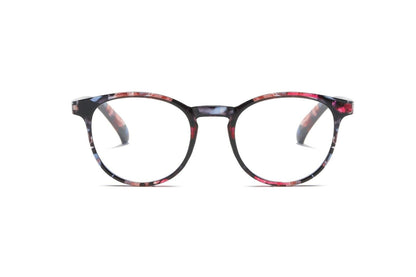 2 Pair Ladies Womens Round Big Frame Blue Light Blocking Reading Glasses Readers