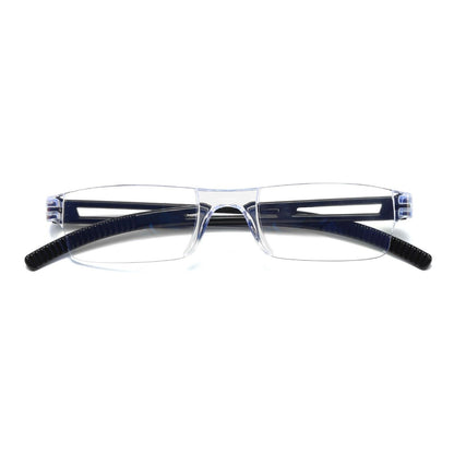 7PK Rimless Unisex Anti Blue Light Reading Glasses Blue Tinted Reader Men Women