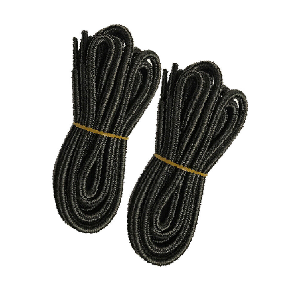 2pair 5mm Thick Heavy duty Round Boot Shoe laces Strings for Hiking Work Walking