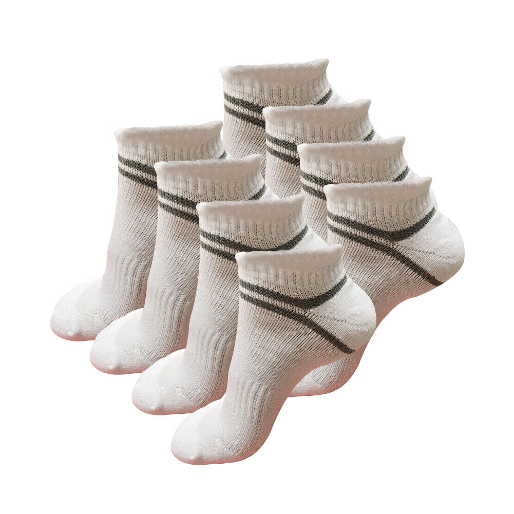 8 pair Mens Low Cut Ankle Cotton Athletic Cushion Casual Comfortable Sport Socks