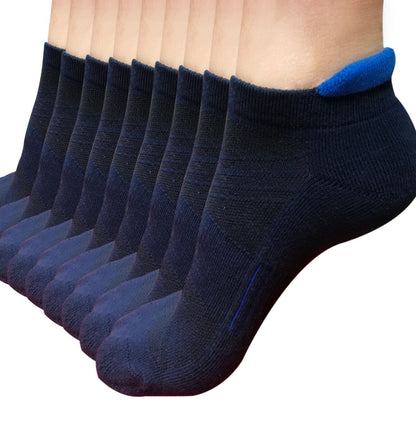 9pair Mens Low Cut Ankle Cotton Comfortable Athletic Cushion Sport Running Socks