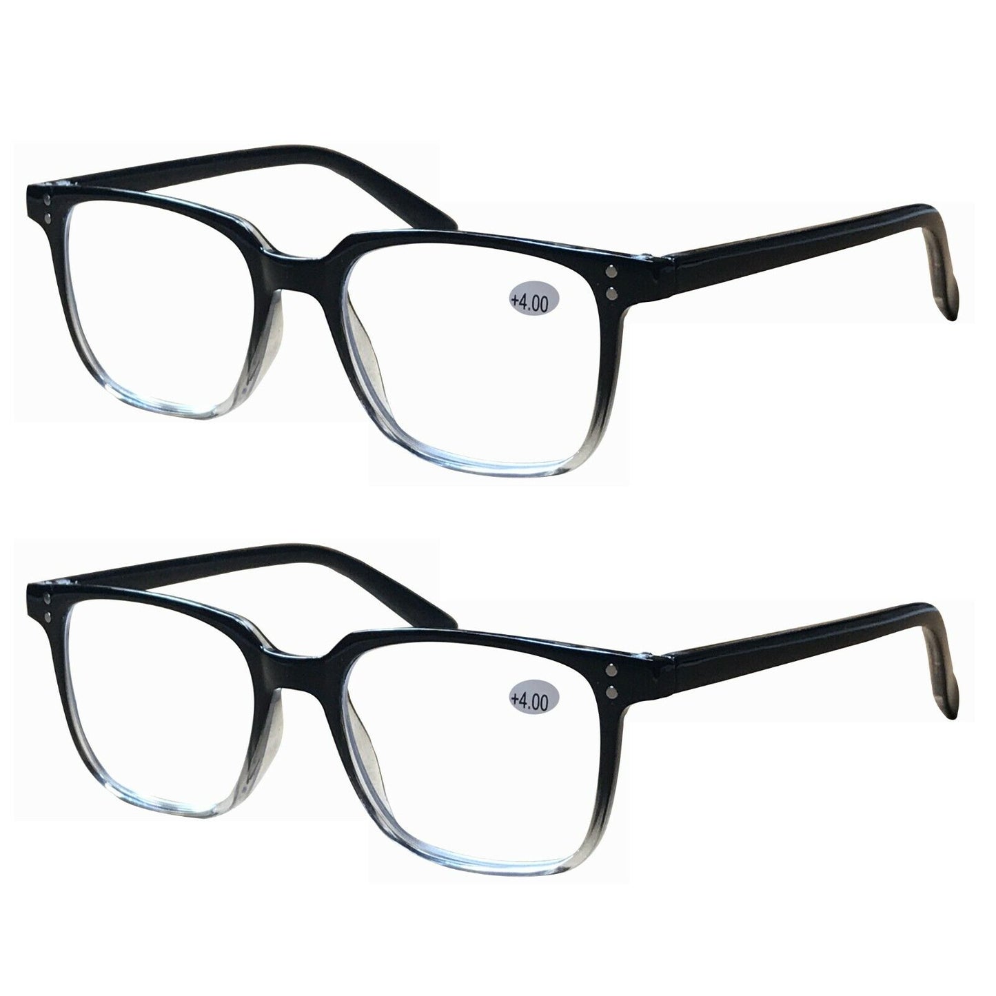 2 PK Unisex Blue Light Blocking Reading Glasses Computer Readers for Men Women