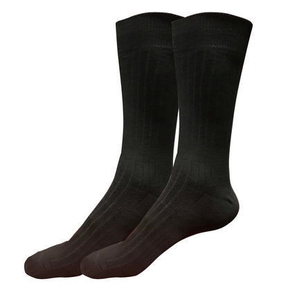 2pair Mens Comfortable Cotton Casual Classic Crew Dress Socks Over the Calf 9-13