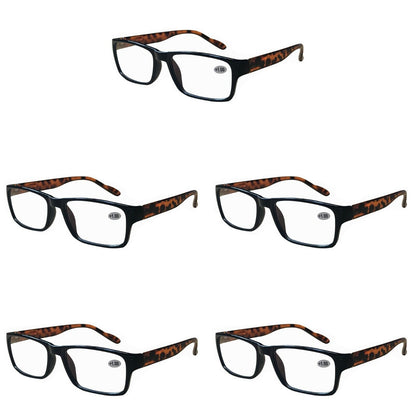 5 Pairs Womens Blue Light Blocking Ladies Reading Glasses Spring Hinge Readers