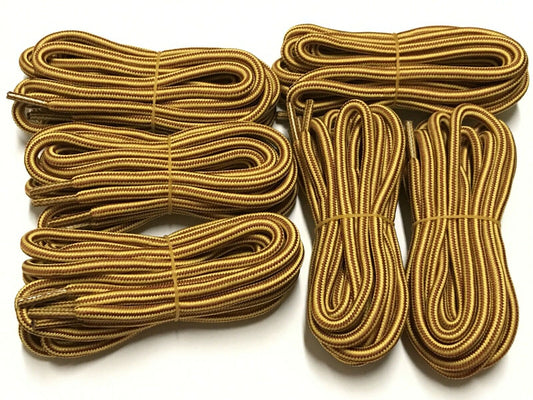 6pair 5mm Thick Heavy duty Round Hiking Work Boot Shoe laces Strings Replacement