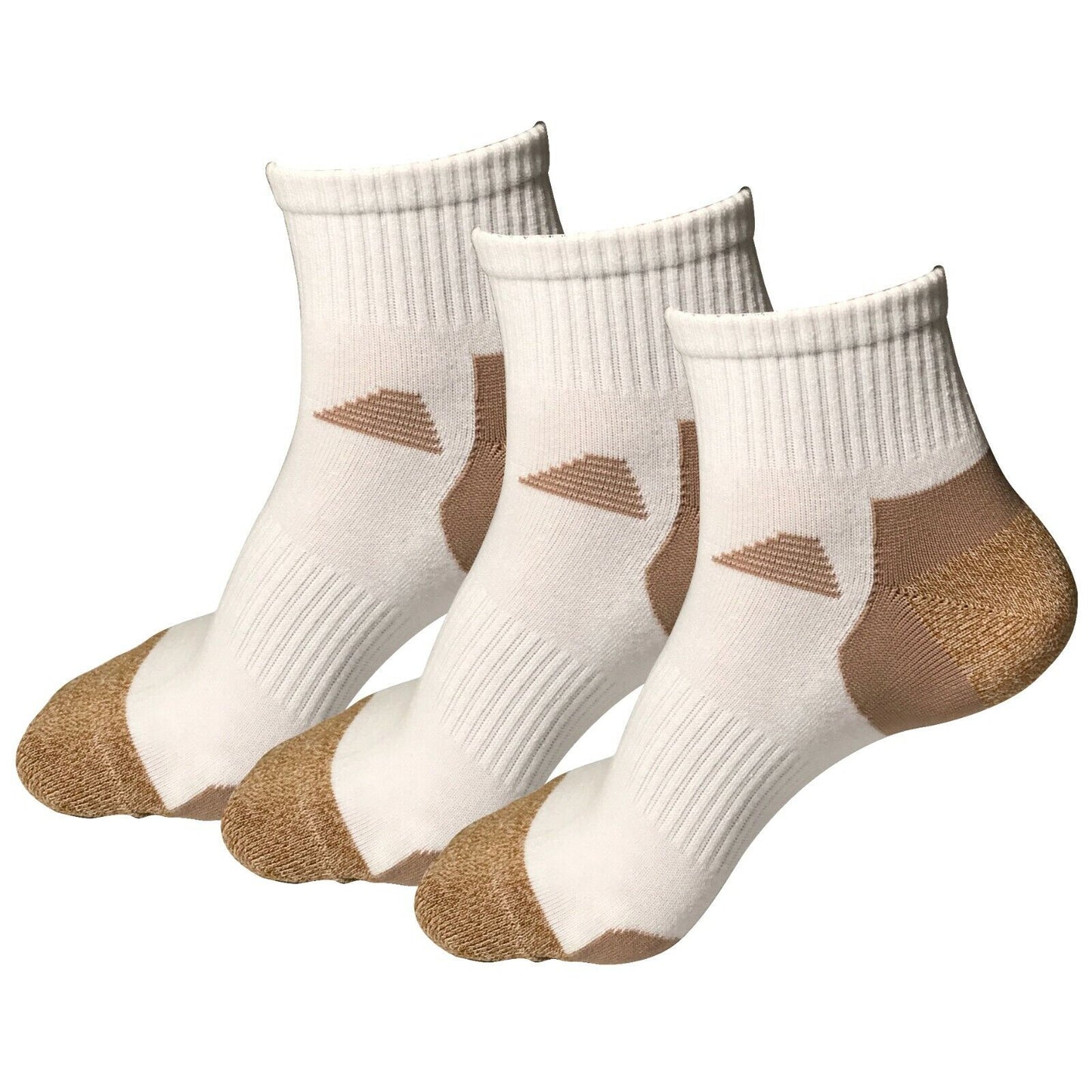 3 Pair Womens Mid Cut Ankle Quarter Athletic Casual Sport Cotton Socks Size 5-10