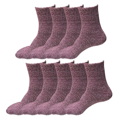 9 Pairs Womens Soft Winter Wool Thick Knit Thermal Warm Crew Cozy Boot Socks