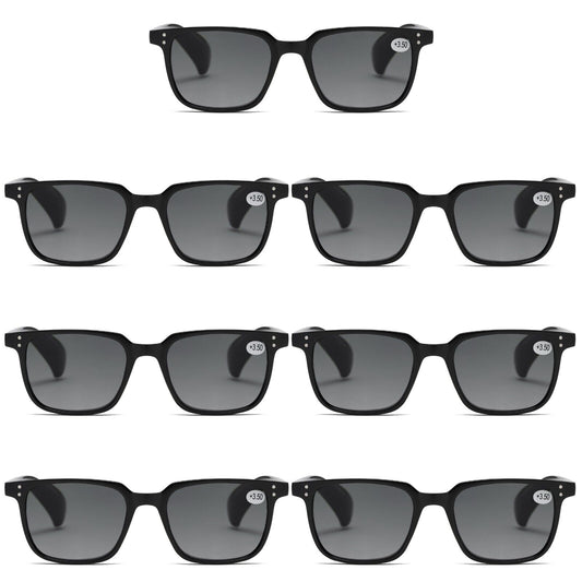 7 PK Mens Womens Magnified Full Tinted Lens Sun Readers Reading Sunglasses UV400