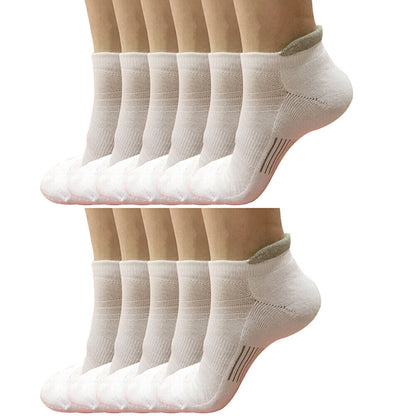 11 pair Mens Low Cut Ankle Cotton Athletic Cushion Sport Running Socks Size 6-12