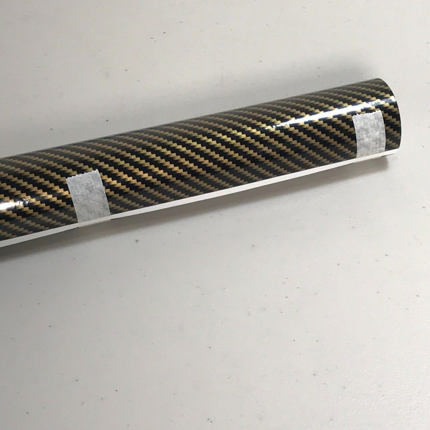 12" x 60" Carbon Fiber Gold Car Vinyl Wrap Auto Sticker Decal Film for Vehicle