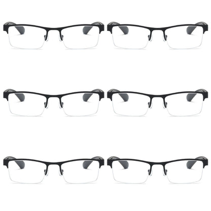 6 PK Men Blue Light Blocker Reading Glasses Anti Blue Light Spring Hinge Readers