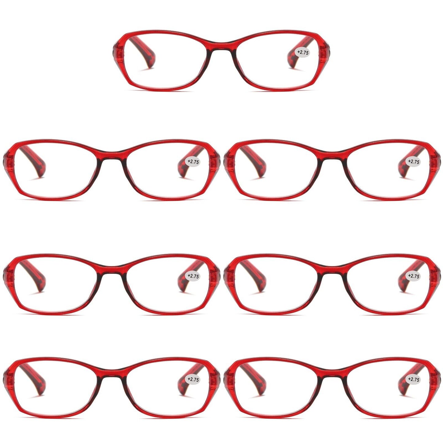 7 Pair Womens Ladies Blue Light Blocking Reading Glasses Computer Gaming Readers