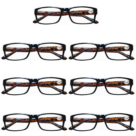 7PK Womens Mens Unisex Blue Light Blocking Reading Glasses Spring Hinge Readers