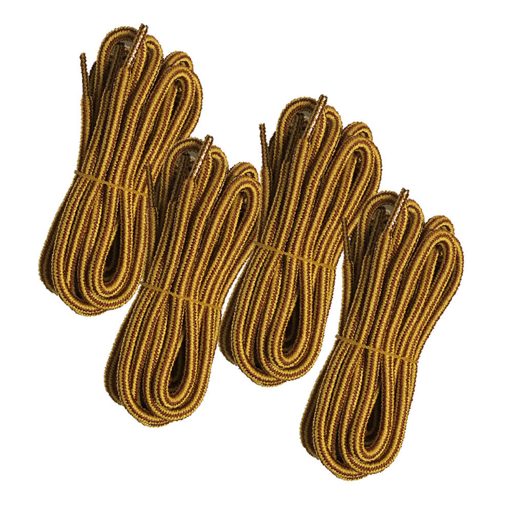 4pair 5mm Thick Heavy duty Round Hiking Work Boot Shoe laces Strings Replacement