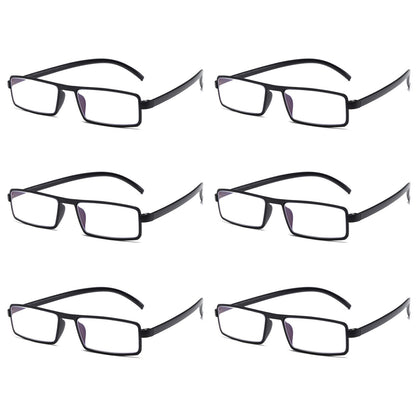 6PK Unisex Unbreakable Lightweight Reading Glasses Blue Light Blocking Readers