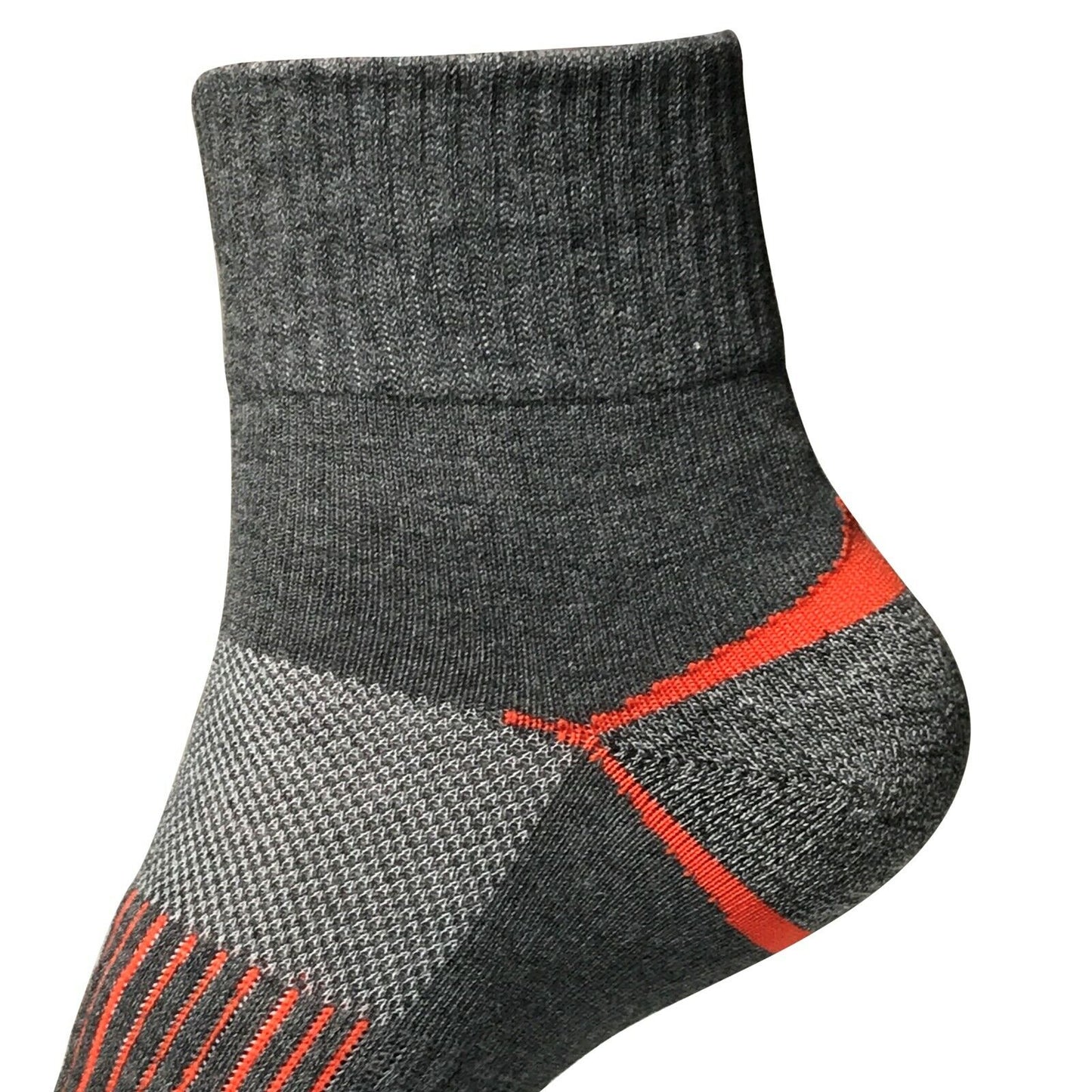 2 Pair Mens Mid Cut Ankle Quarter Athletic Casual Sport Cotton Socks Size 6-12