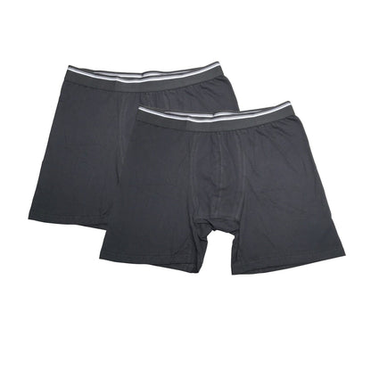 2PK Mens Performance Boxer Briefs Breathable Comfort Waistband Underwear Shorts