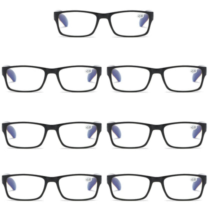 7 PK Unisex Anti Blue Light Reading Glasses Spring Hinge Readers for Men Women