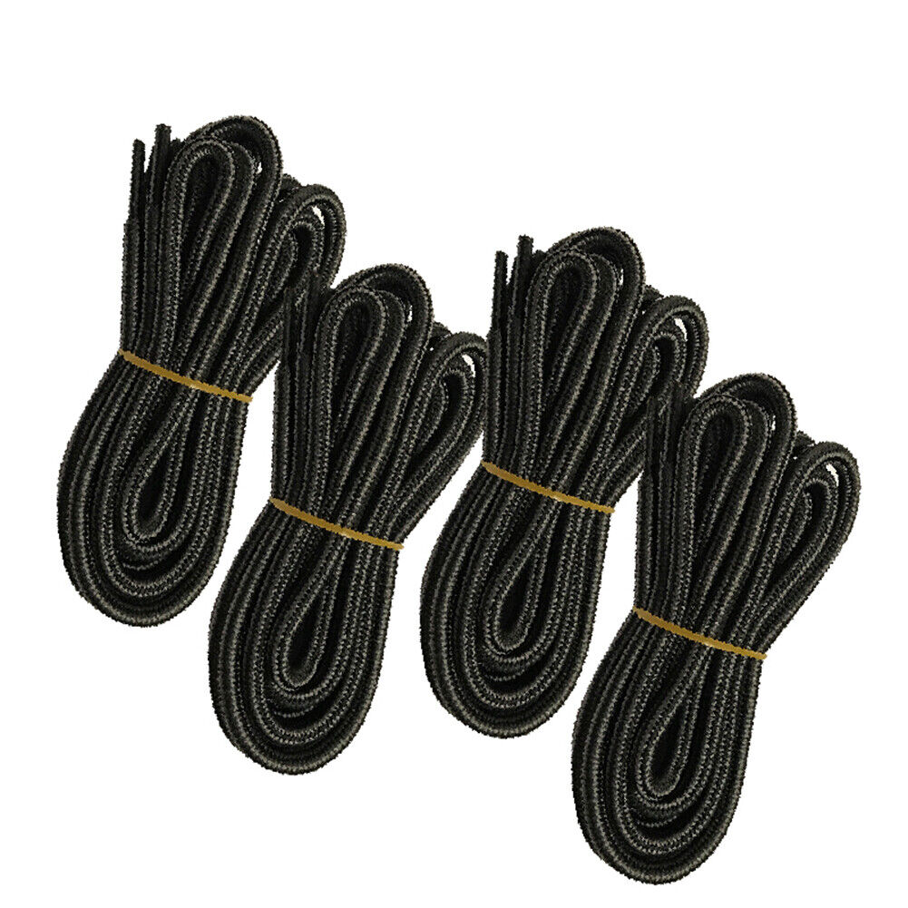 4pair 5mm Thick Heavy duty Round Hiking Work Boot Shoe laces Strings Replacement