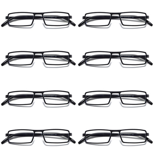 8PK Mens Womens Unisex Unbreakable Reading Glasses Blue Light Blocking Readers