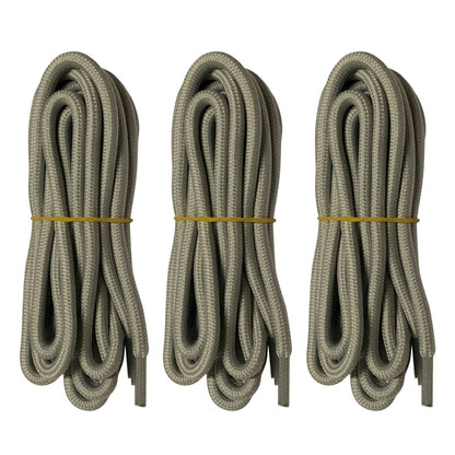 3pair 5mm Thick Heavy duty Round Hiking Work Boot Shoe laces Strings Replacement