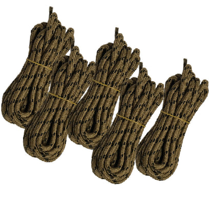 5pair 5mm Thick Heavy duty Round Hiking Work Boot Shoe laces Strings Replacement