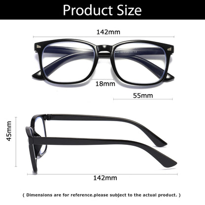 2 Pair Mens Unisex Blue Light Blocking Reading Glasses Anti Blue Light Readers