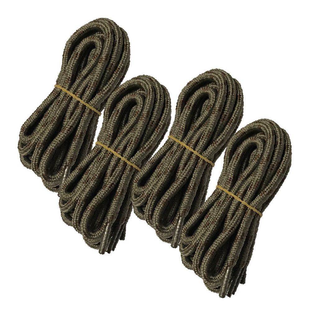 4pair 5mm Thick Heavy duty Round Hiking Work Boot Shoe laces Strings Replacement