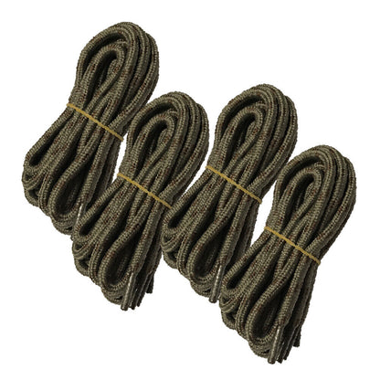 4pair 5mm Thick Heavy duty Round Hiking Work Boot Shoe laces Strings Replacement