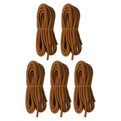 5pair 5mm Thick Heavy duty Round Hiking Work Boot Shoe laces Strings Replacement