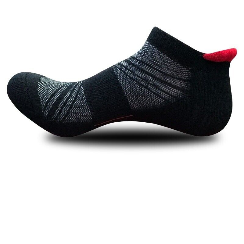 Lot 1-12 Mens Low Cut Ankle Cotton Casual Athletic Cushion Sport Running Socks