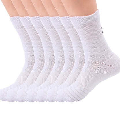 Lot 1-12 Mens Cotton Athletic Sport Casual Work Crew Socks White Size 9-11 6-12