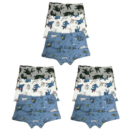 9 PK Cotton Toddler Little Boys Kids Underwear Boxer Briefs Size 4T 5T 6T 7T 8T