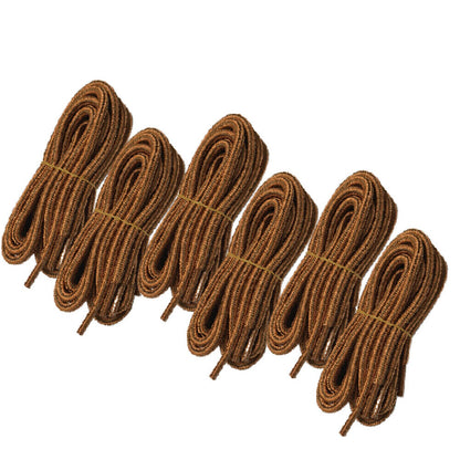 6pair 5mm Thick Heavy duty Round Hiking Work Boot Shoe laces Strings Replacement