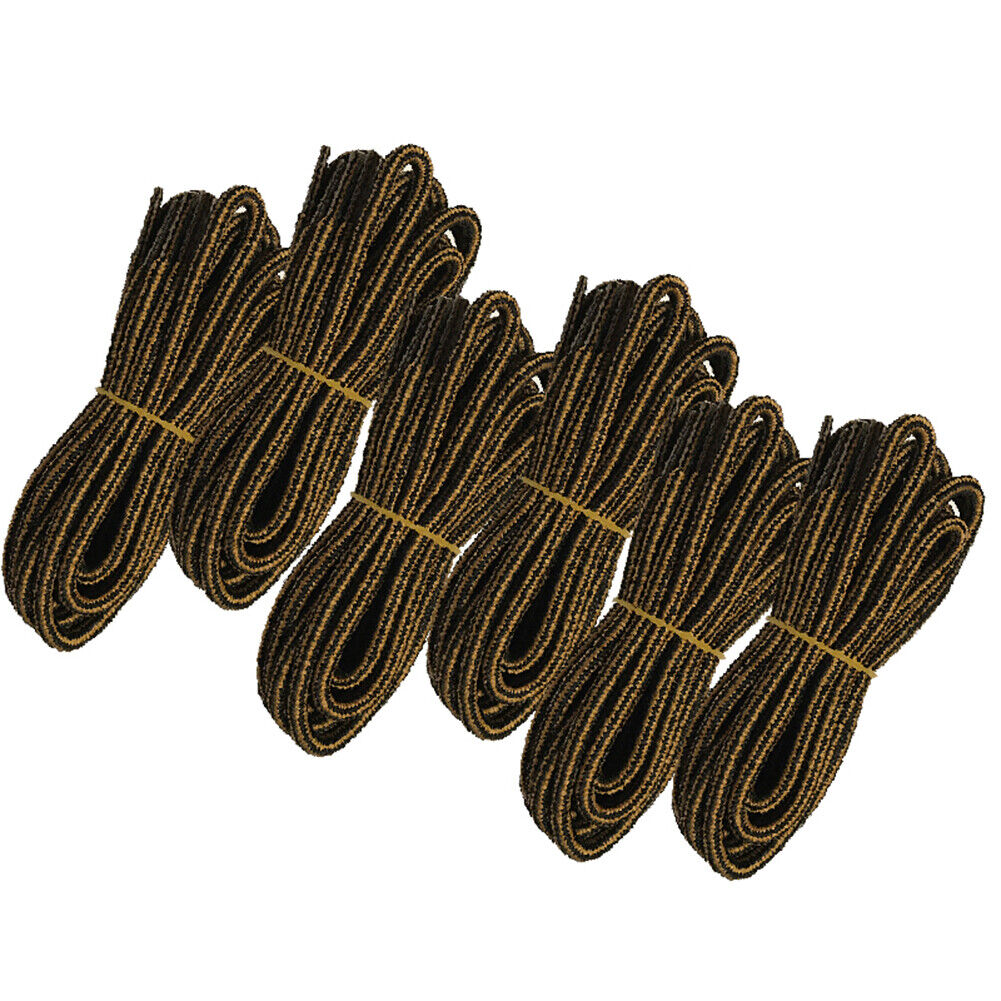 6pair 5mm Thick Heavy duty Round Hiking Work Boot Shoe laces Strings Replacement