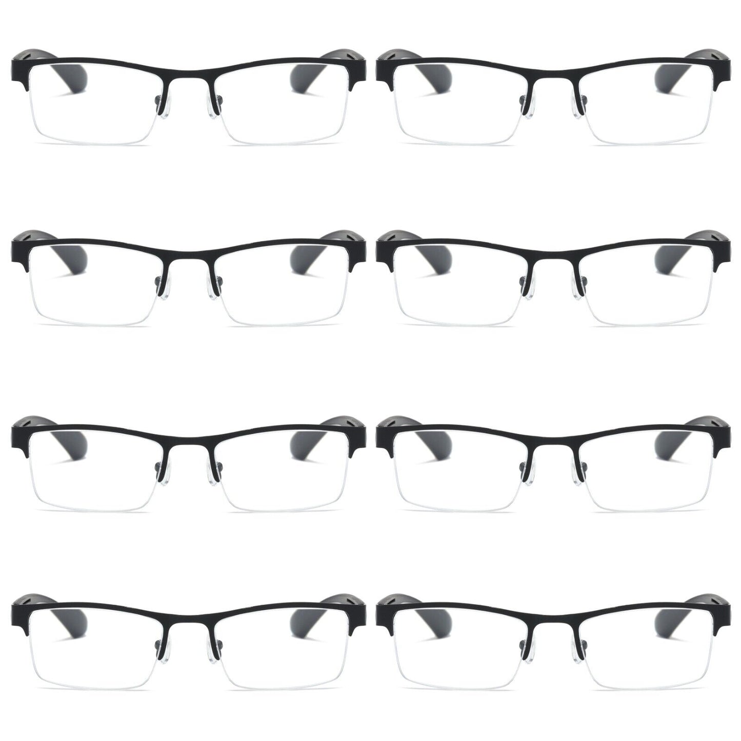 8 PK Men Blue Light Blocker Reading Glasses Anti Blue Light Spring Hinge Readers