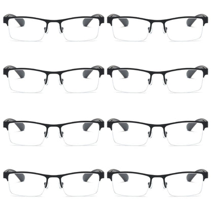 8 PK Men Blue Light Blocker Reading Glasses Anti Blue Light Spring Hinge Readers